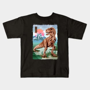 Trex - watercolor Kids T-Shirt